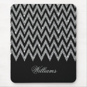 Tapis De Souris Cool tendance chevron zigzag faux parties scintill