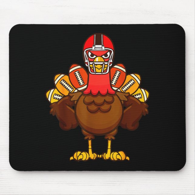 Tapis De Souris Cool Thanksgiving Football Shirt _ Gobble Player T (Devant)