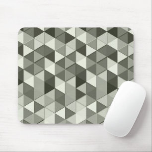 Tapis De Souris Cool triangles gris motif géométrique