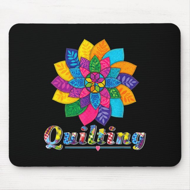 Tapis De Souris Cool Women Quilting Sewing Love Quilt Patterns Qui (Devant)