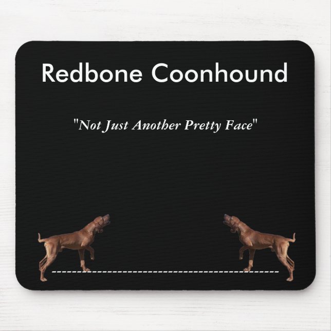 Tapis De Souris Coonhound de Redbone (Devant)