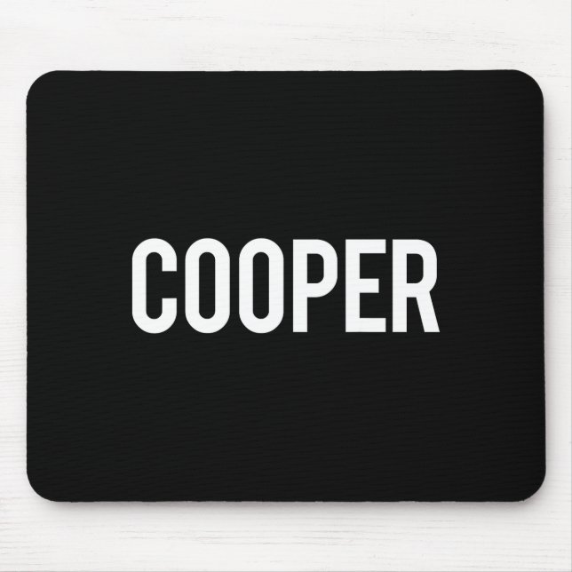 Tapis De Souris Cooper - Cool New Funny Name Fan Gift Tee  (Devant)