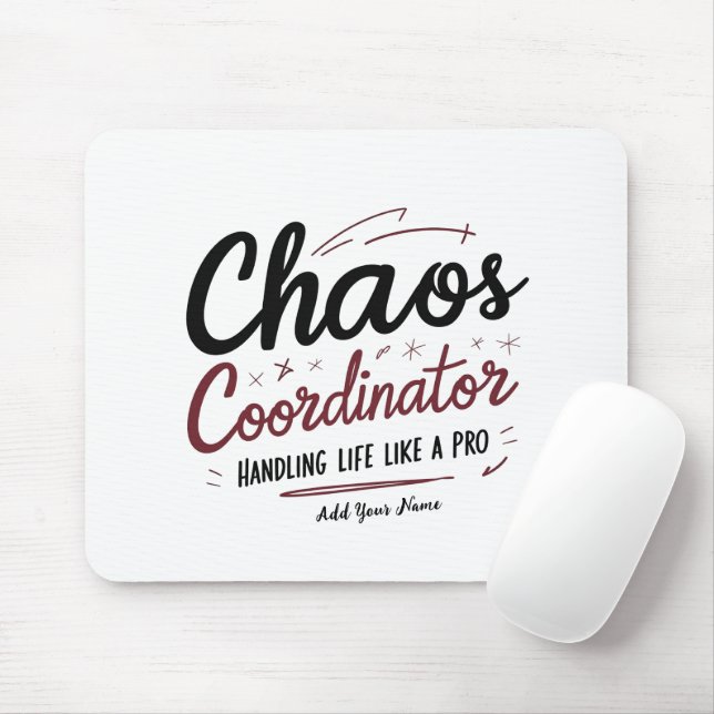 Tapis de souris Coordinateur de Chaos – Cadeau de  (Avec souris)