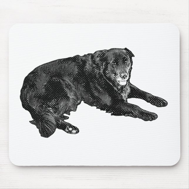 Tapis De Souris Copain de bureau et muse souriante (Devant)