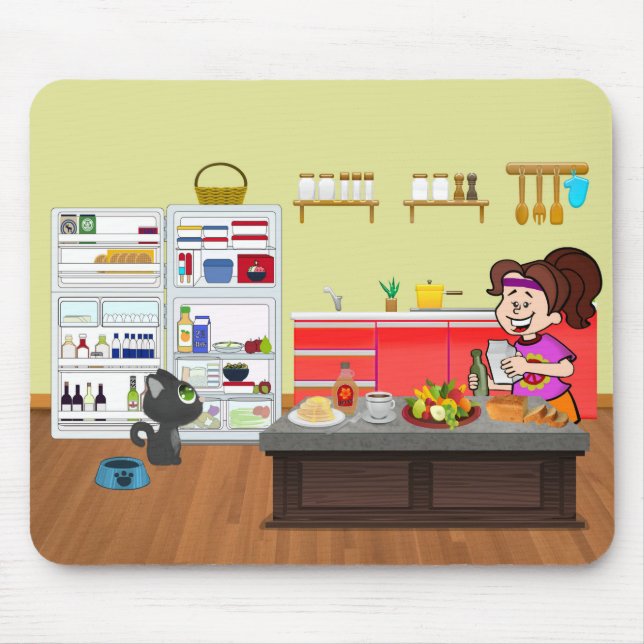 Tapis De Souris Copains de petit déjeuner (Devant)