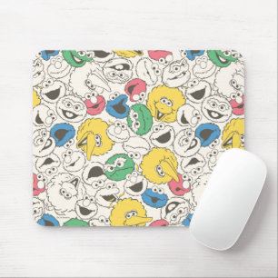 Tapis De Souris Copains de Rue Sésame Motif principal grosse têt