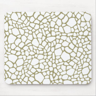 Tapis De Souris Copie blanche de girafe d'or