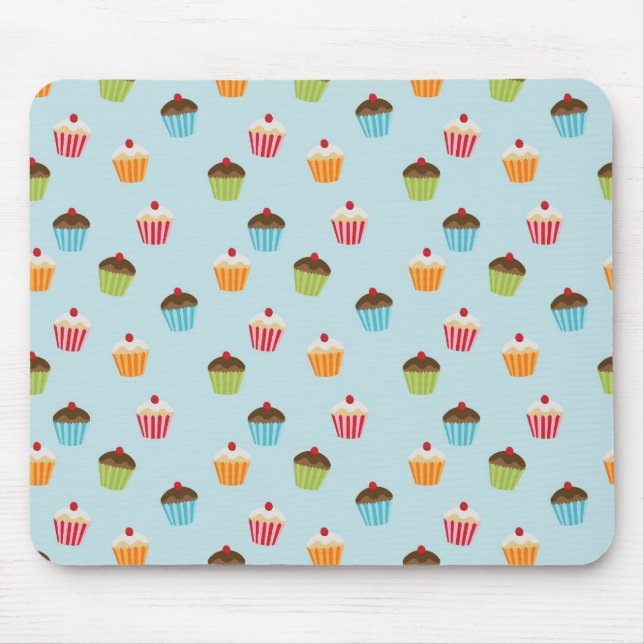 Tapis De Souris Copie bleue de motif de petit gâteau de Kawaii (Devant)