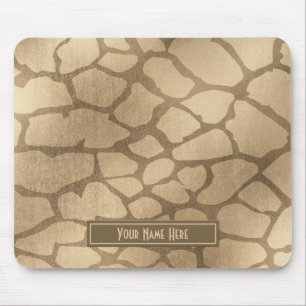 Tapis De Souris Copie "blonde" de girafe d'or de Faux