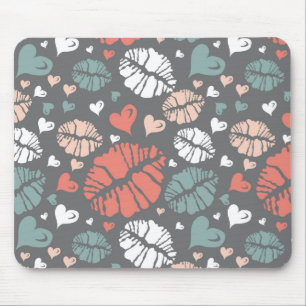 Tapis De Souris Copie de baiser et motif de coeur