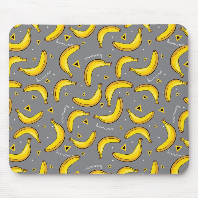 Tapis De Souris Copie Mousepad d'art de bruit de bananes (Devant)