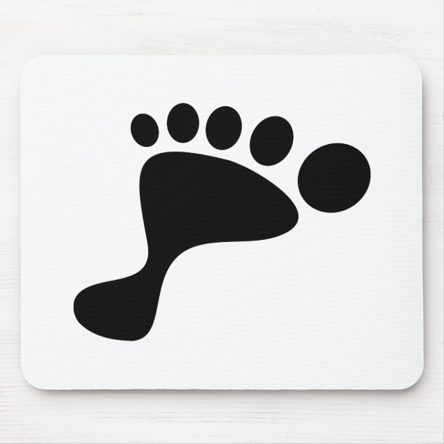 Tapis De Souris Copie noire de pied (Devant)