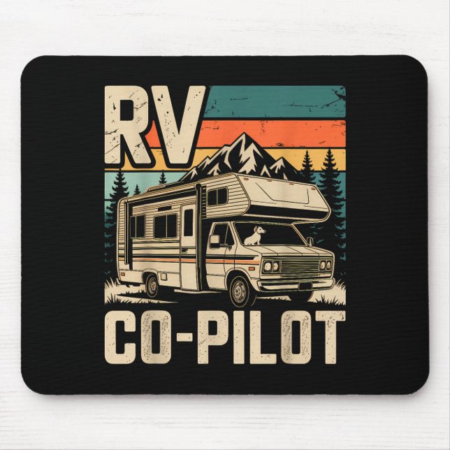 Tapis De Souris Copilote de camping-car camping camping-car couche (Devant)