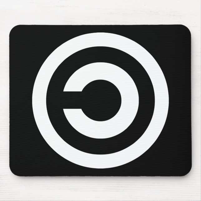 Tapis De Souris Copyleft - l'information veut être libre (Devant)