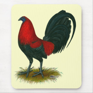 Tapis De Souris Coq américain : Brun Rouge