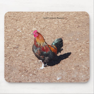 Tapis de souris Coq Coq doré