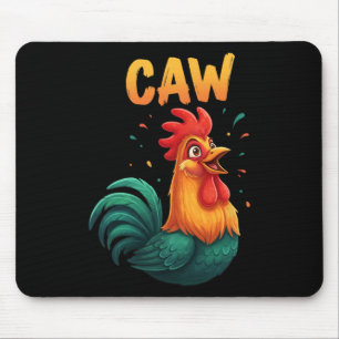 Tapis De Souris Coq de ferme animal de la ferme drôle amateur de b