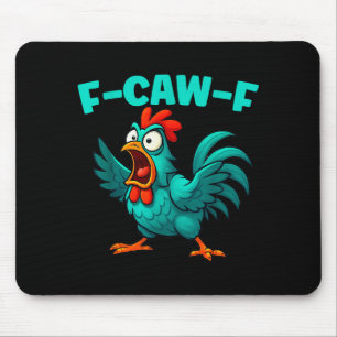 Tapis De Souris Coq rigolo humour animal de ferme drôle