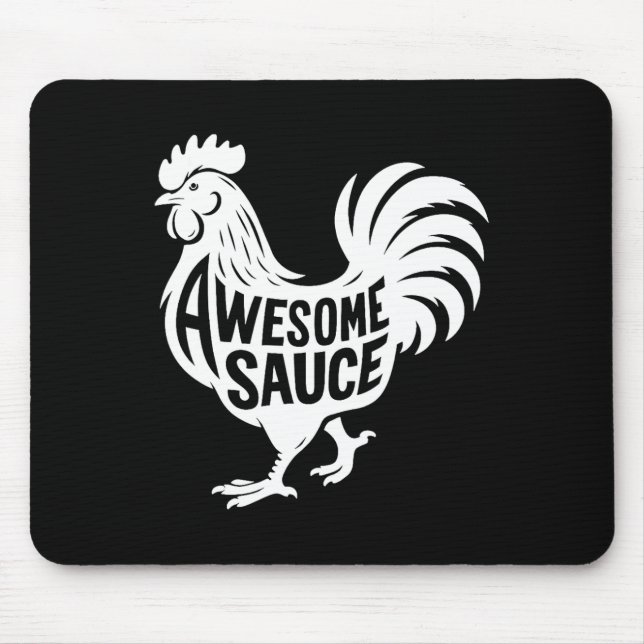 Tapis De Souris Coq Sauce Incroyable  (Devant)