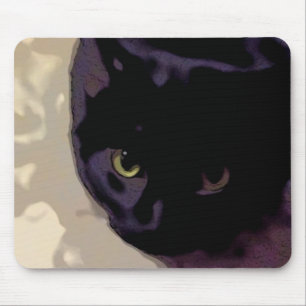 Tapis De Souris Coque de chat noir
