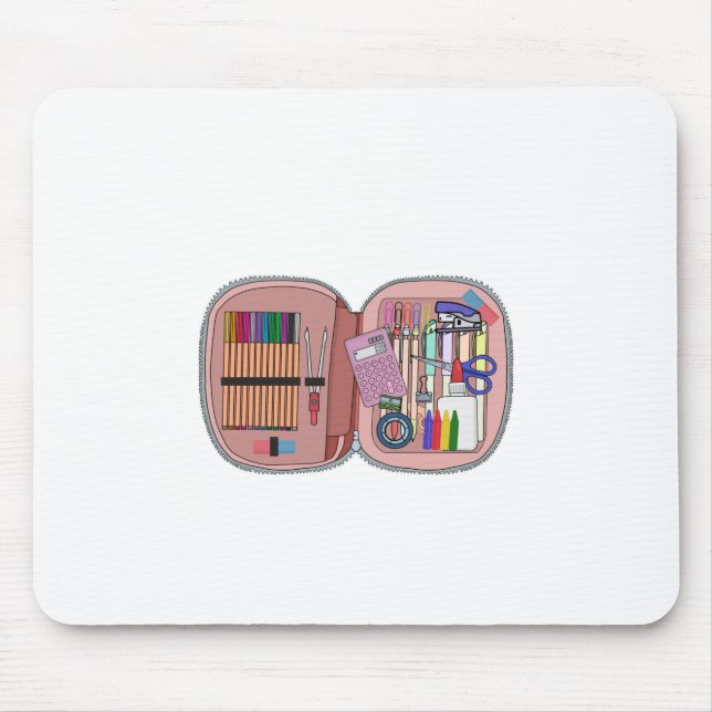 Tapis De Souris Coque de crayon scolaire (Devant)