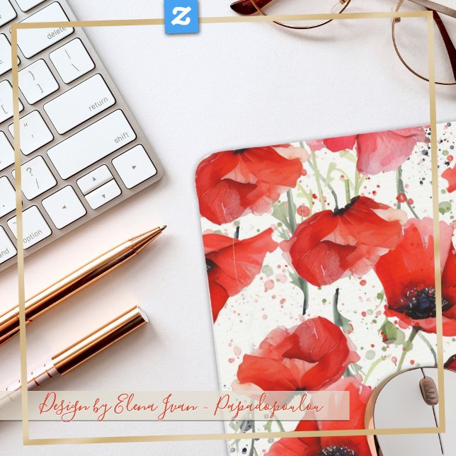Tapis De Souris Coquelicots rouges (Beautiful poppies on your derk)