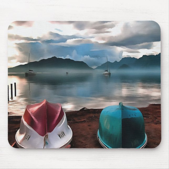 Tapis De Souris Coques des bateaux et marmaris Hiver (Devant)