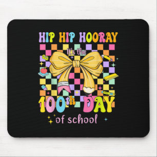 Tapis De Souris Coquette 100 Jours D'École Hip Houray 100ème Jour