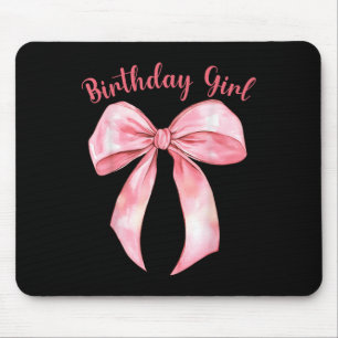 Tapis De Souris Coquette Bow Anniversaire Filles Esthétiques Fille