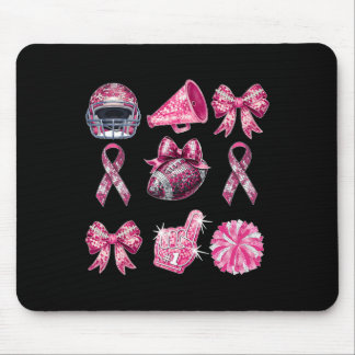 Tapis De Souris Coquette Bow Cheval Football Pink Out Cancer du Se