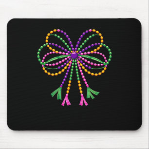 Tapis De Souris Coquette Bow Mardi Gras Festival Fleur De Lis Carn
