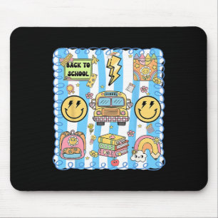 Tapis De Souris Coquette Bow School Bus Drôle Retourner À L'École