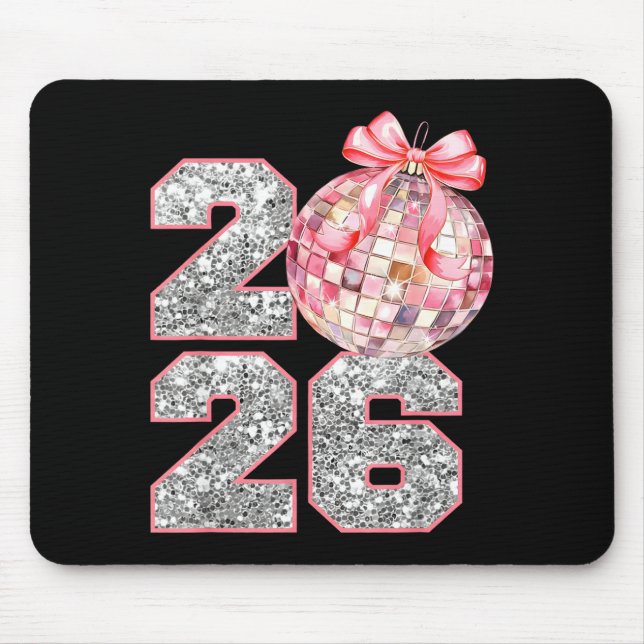 Tapis De Souris Coquette Happy New Year Party 2026 Family Women Gi (Devant)