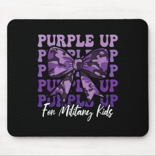 Tapis De Souris Coquette Militaire Violet Bow Up For Military