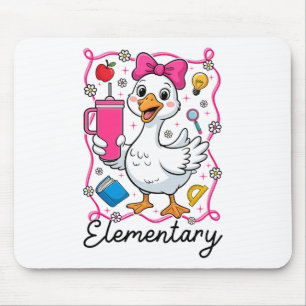 Tapis De Souris Coquette Oie Folle Élémentaire Enfant Fille 1er Jo