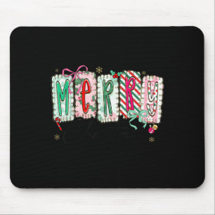 Tapis De Souris Coquette Préparatoire Joyeux Noël Fille Arc Coquet