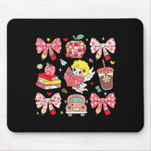 Tapis De Souris Coquette Rose Ruban Pomme Remerciement Enseignant