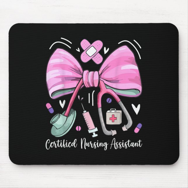 Tapis De Souris Coquette stéthoscope Cna Stant Certifié (Devant)