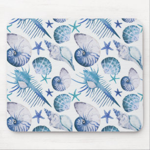 Tapis De Souris Coquilles d'aquarelle
