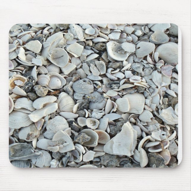 Tapis De Souris Coquilles de rivage style bureau (Devant)