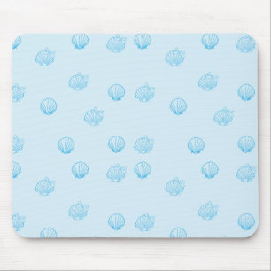 Tapis De Souris Coquilles Saint-Jacques Contour Minimalisme