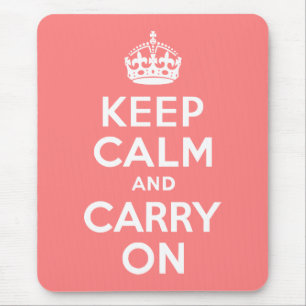 Tapis De Souris Corail Clair Garder Son Calme et Continuer