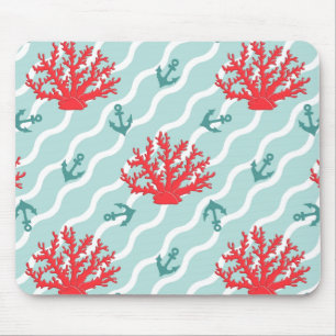 Tapis De Souris Corail rouge Motif 1