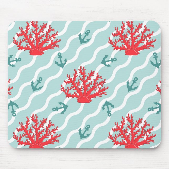 Tapis De Souris Corail rouge Motif 1 (Devant)