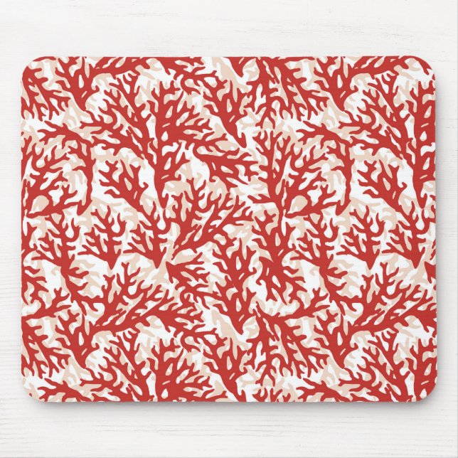 Tapis De Souris Corail rouge Motif 2 (Devant)