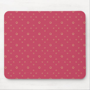 Tapis De Souris Corail   Soleil Zinnia Doré