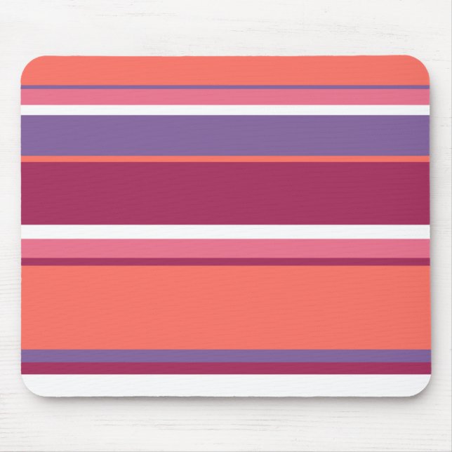 Tapis De Souris Corail vivant, rouge et violet (Devant)