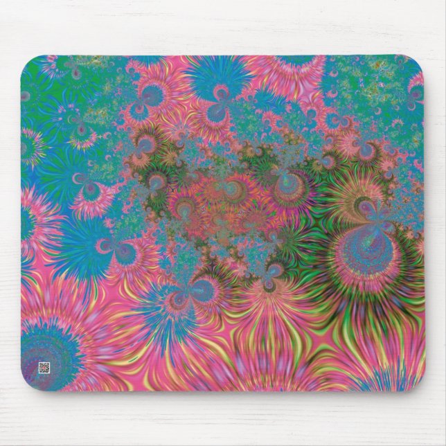 Tapis De Souris Coraux d'art abstrait (Devant)