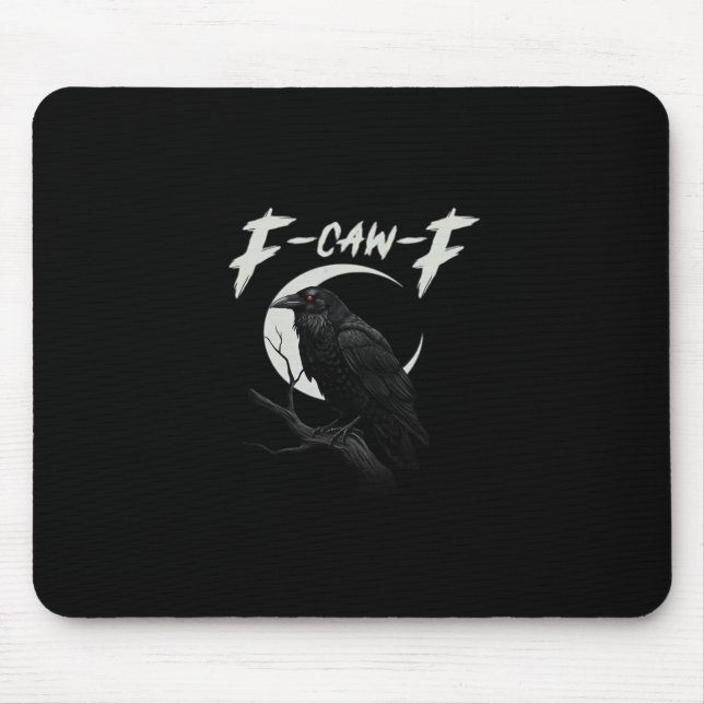 Tapis De Souris Corbeau drôle essentiel créatif décontracté (Devant)