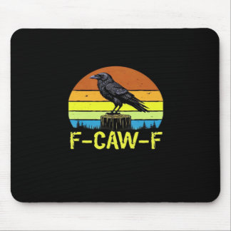 Tapis De Souris Corbeau F-Caw-F Drôle d'oiseau Classique Minimal P